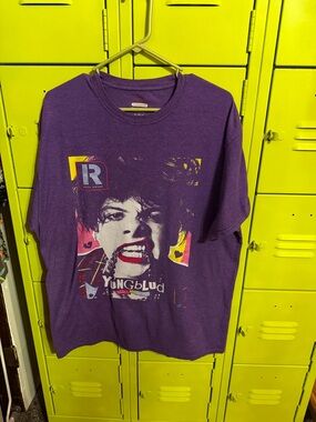 YUNGBLUD Purple Graphic Band Tee